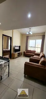 One bedroom and living room Built-in wardrobes Central air conditioning Free maintenance