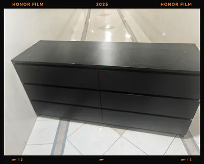 IKEA MALM 6-drawer Black-Brown Dresser - Good Condition