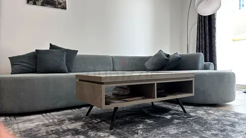 Modern coffee table with storage