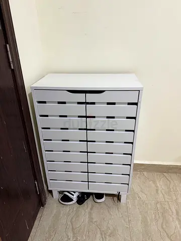 White Multi-Drawer Storage Cabinet / Shoe Organizer