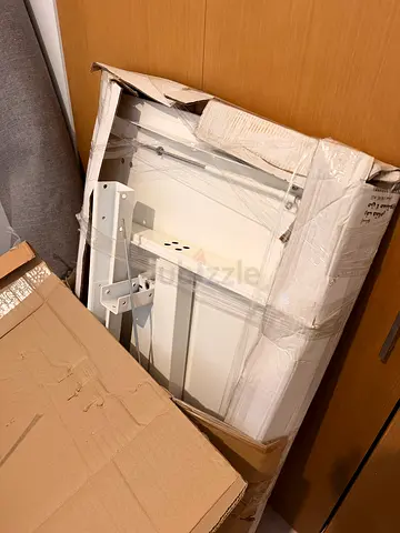 White IKEA RELATERA study desk