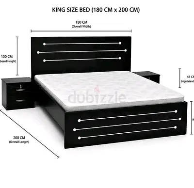 Brend New King size 180x200 Bed with Madical Matress Available
