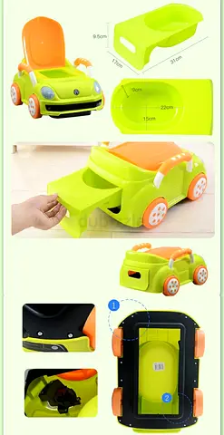 Childrens Ride-On Potty Training Car with Removable Potty Insert