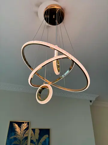 Modern Gold LED Pendant Chandelier