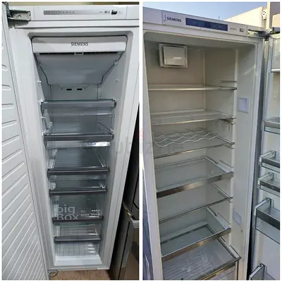 Siemens latest model iq700 separate fridge and freezer set built-in fully-integrated model