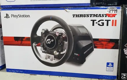 Thrustmaster T-GT II, Racing Wheel with Set of 3 Pedals, PS5, PS4, PC, Real-Time Force Feedback, Bru