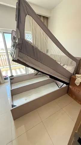 Pan Home Queen bed with mattress and storage