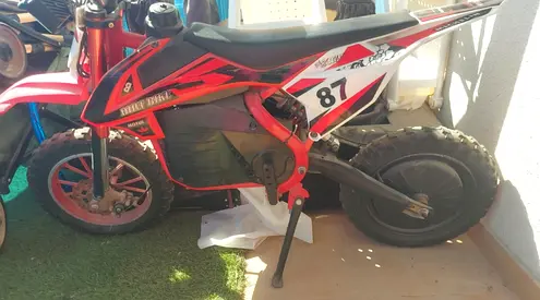 Kids Electric Dirt Bike - Red Off-Road Style