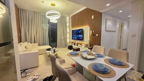 Limited Offer 2bedroom furnished Only 100k With All facilities Gym Pool BBQ Area Covered parking in
