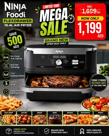 Ninja Foodi FlexDrawer 10.4L Air Fryer