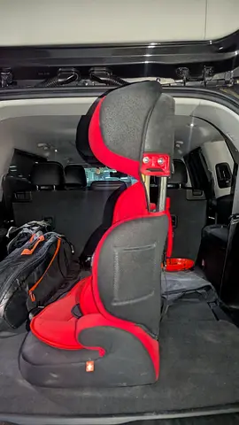 Used Red/Black High-Back Booster Car Seat (Good Condition)