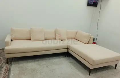 West elm luxury beige color lshape sofa
