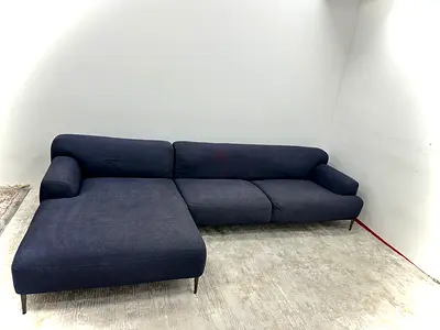 Like new condition the loom collection lshape sofa