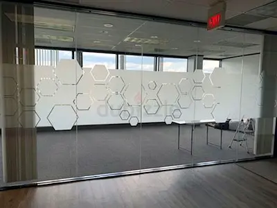 Office glass partition