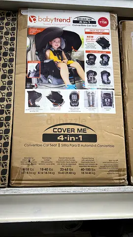 Baby Trend Cover Me 4-in-1 Convertible Car Seat (boxed) - Good condition