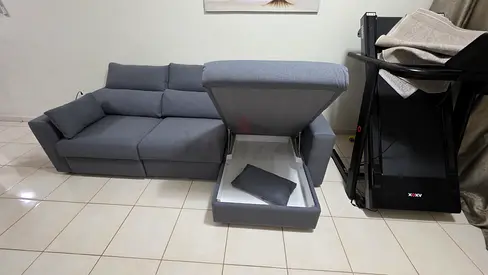 Ikea eskilstuna L shape sofa bed with storage