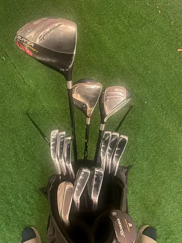 TaylorMade Burner/RAC Men’s Beginner Starter Complete 14-piece Golf Set Regular Flex with stand bag