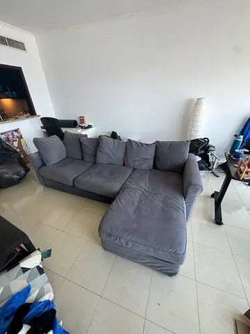 IKEA GRÖNLID Sofa-Bed with Chaise Longue | Storage | Ljungen Grey | No Longer in IKEA UAE