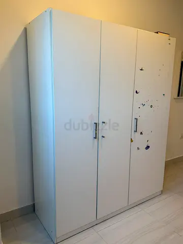 IKEA White 3-Door Cupboard for Sale