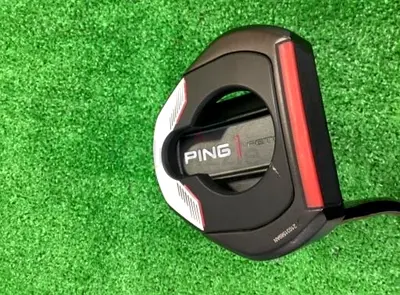 PING Fetch Mallet Putter 35” Black Dot Original Grip with head cover