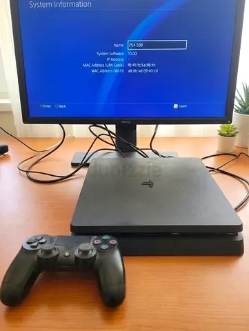 PS4 Slim 1 TB 10.00 software with original controller (Fixed price)