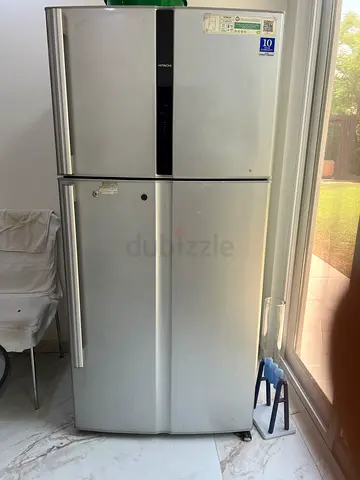 Silver Double Door Refrigerator - Good Working Condition