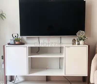 White TV Cabinet - Good Condition