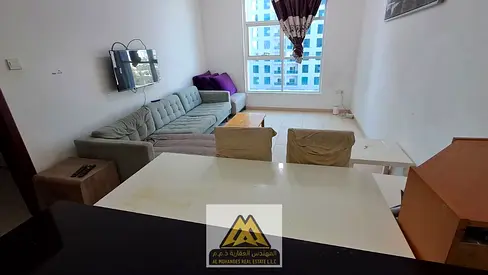 Prime location in City Tower – Al Nuaimiya 3 | 1BHK apartment with balcony and open view | Master bedroom | 2 bathrooms | Free parking | Comfortable l