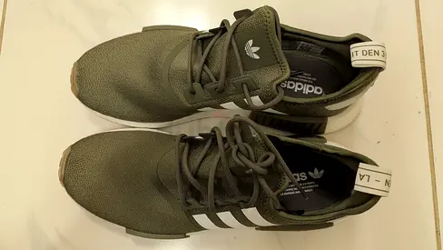 100% Original Adidas Originals NMD_R1 Running– Olive Cargo – Size 45 | Brand New | Never Worn