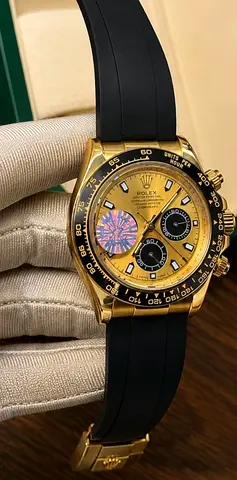 ROLEX DAYTONA AUTOMATIC SAPPHIRE GLASS MASTER COPY WATCH GOLD COLOUR