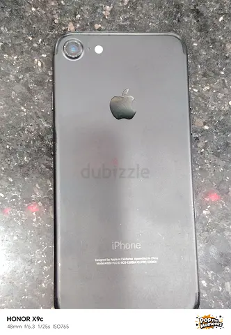 Used Apple iPhone (Black) - Back Cover Photo Shown