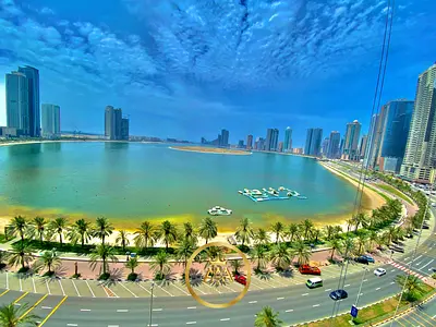 Luxury 2BR + Maid’s Room | Full Sea View | 15 Days Free | Al Mamzar, Sharjah