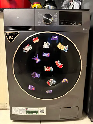 TCL Washing Machine F.Load, Inverter Motor,
1200RPM, Silver - 10 Years / Good Working Condition