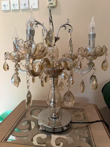 Elegant Crystal  2xTable Lamps and one Corner/Floor Lamp with Chandelier Design
