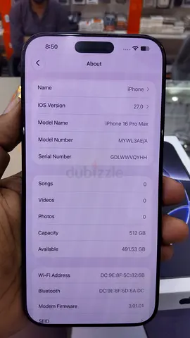 iPhone 16 Pro Max - 512GB Black