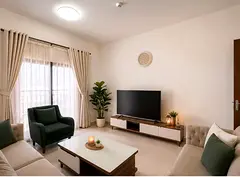 Stylish Fully Furnished 1 Bedroom Apartment with Balcony for Rent Monthly in Dubai silicon oisis.