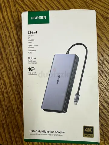 UGREEN 13-in-1 USB-C Multifunction Docking Adapter (100W, 4K) - Boxed