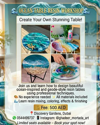 RESIN TABLE WORKSHOP
