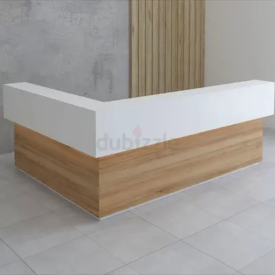 Modern L-Shaped Reception Desk