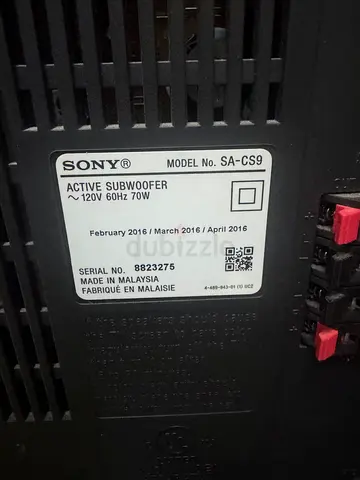 Sony SA-CS9 Active Subwoofer