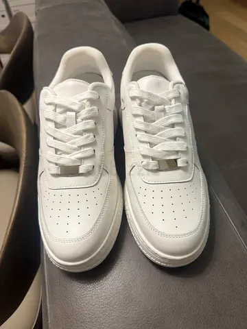 New White Elevator Sneakers +7cm Size 44