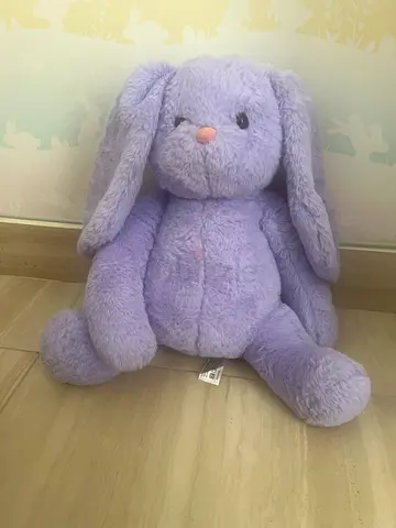 Soft Lilac Bunny Plush Toy - Gently Used