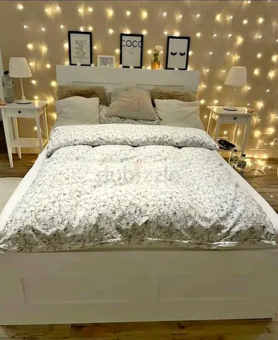 Ikea brimness double bed with mattress