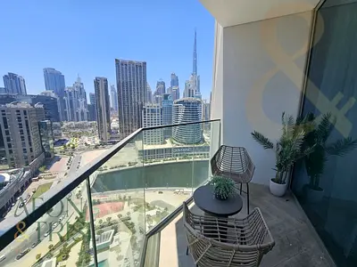 Partial Burj Khalifa and Canal View | Furnished