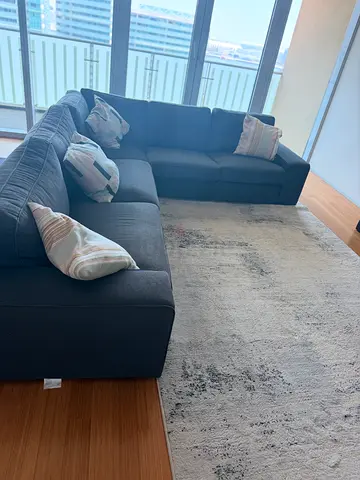 IKEA KIVIK 5-seat Corner Sofa - Anthracite (Used)