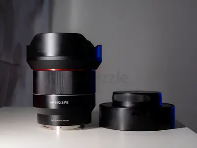 Samyang AF 14mm f/2.8 FE full-frame wide-angle lens (with caps) for Sony