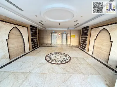 Two-bedroom apartment with a living room for rent, suitable for families only, with a large area.
