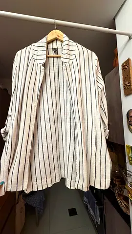 Striped Kimono Blouse - Shirt - women’s clothes