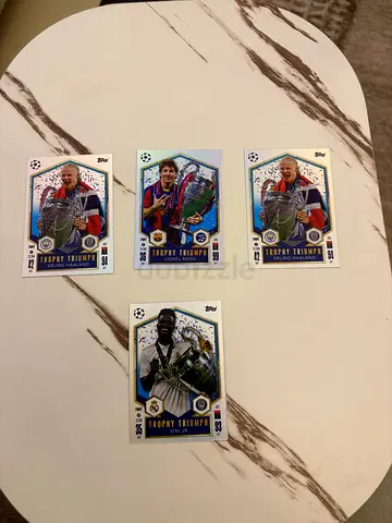 Set of 4 Topps match attax cards very excellent condition 24/25 the price by one piece