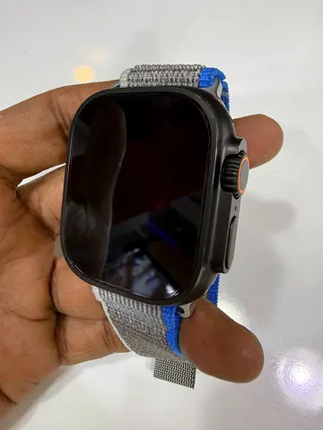 Used Apple Watch Ultra 2 Black style Smartwatch with Nylon Loop Strap (Good Condition)